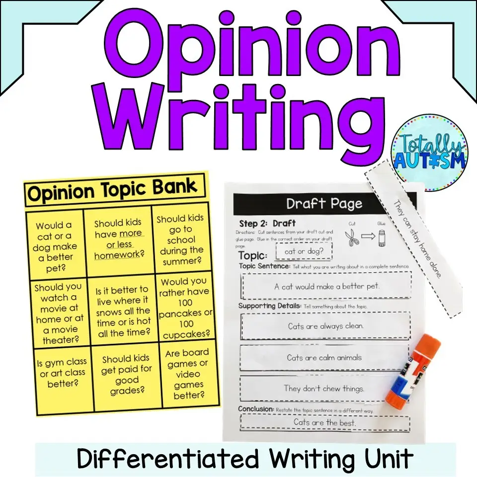 Opinion Writing - Totally Autism